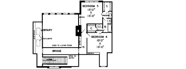 Upper/Second Floor Plan: 46-211