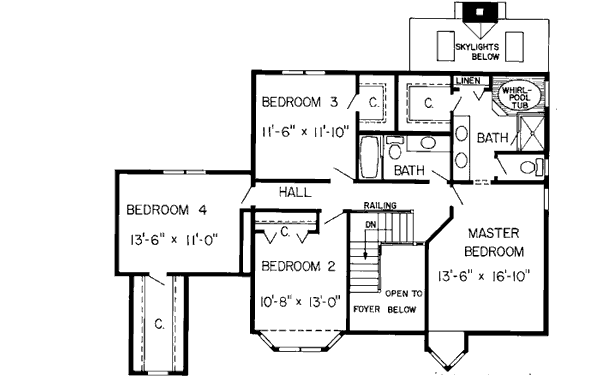 Upper/Second Floor Plan: 46-213