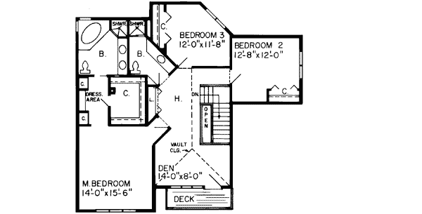 Upper/Second Floor Plan: 46-215