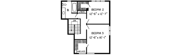 Upper/Second Floor Plan: 46-216