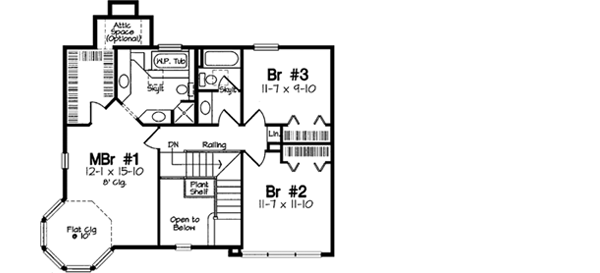 Upper/Second Floor Plan: 46-220