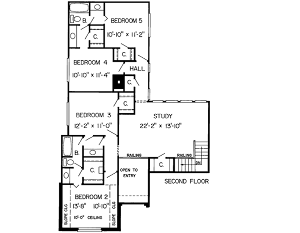 Upper/Second Floor Plan: 46-221
