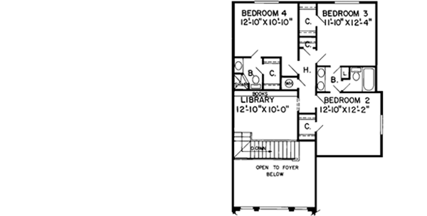 Upper/Second Floor Plan: 46-223
