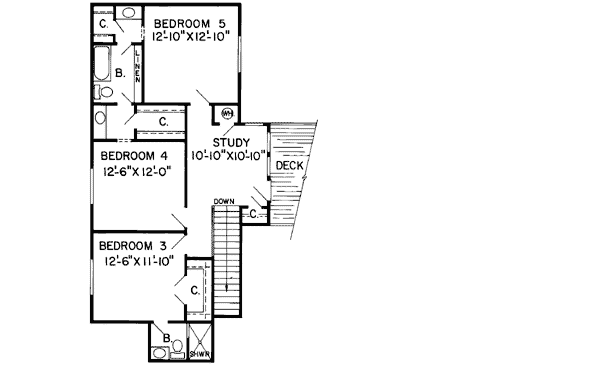 Upper/Second Floor Plan: 46-224