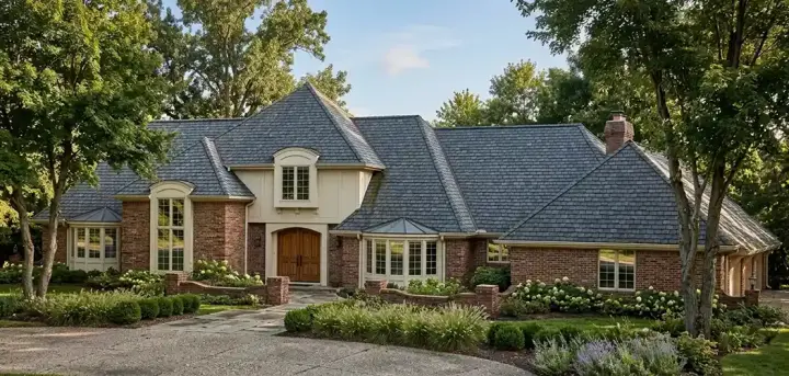 Traditional house plans 46-226 - front exterior, 4,890 sq ft, 4 bed, 3 bath house plans | Monster House Plans