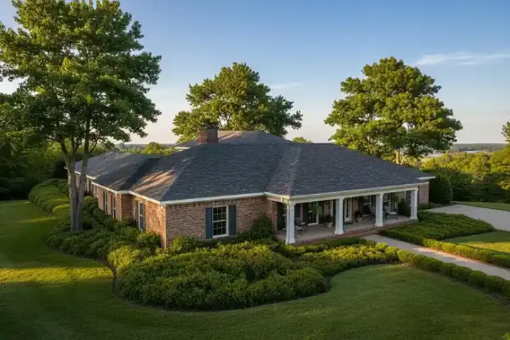 Traditional house plans 46-230 - front exterior, 3,438 sq ft, 4 bed, 3 bath house plans | Monster House Plans