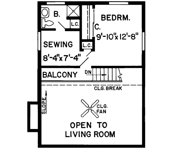 Upper/Second Floor Plan: 46-231