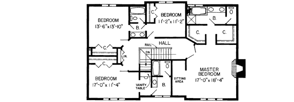 Upper/Second Floor Plan: 46-235