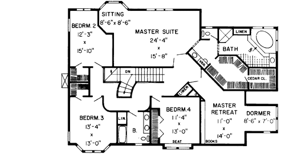 Upper/Second Floor Plan: 46-241