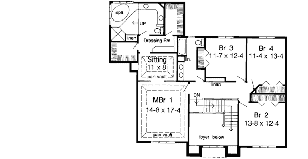 Upper/Second Floor Plan: 46-242