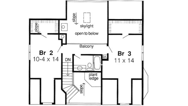 Upper/Second Floor Plan: 46-243