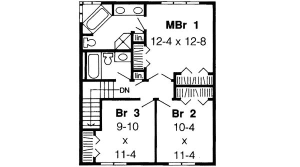 Upper/Second Floor Plan: 46-244