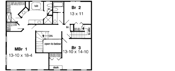 Upper/Second Floor Plan: 46-246