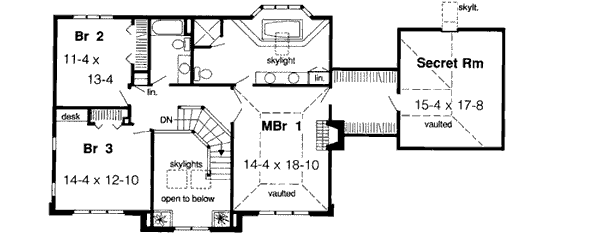 Upper/Second Floor Plan: 46-247