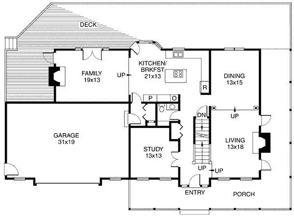 Main Floor Plan: 46-250