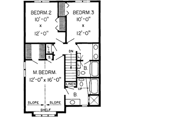Upper/Second Floor Plan: 46-254