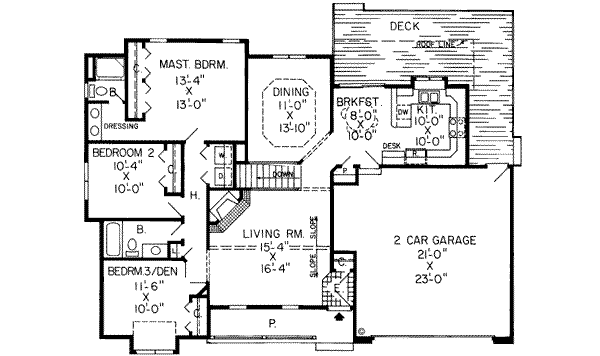 Main Floor Plan: 46-257