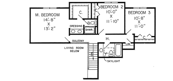Upper/Second Floor Plan: 46-267