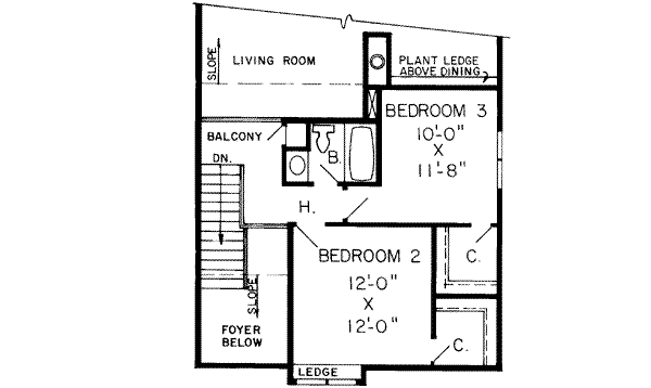 Upper/Second Floor Plan: 46-269