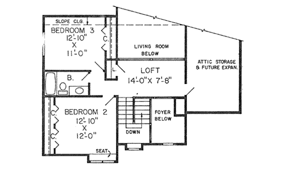 Upper/Second Floor Plan: 46-270