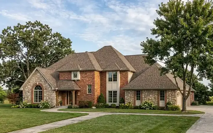 Traditional house plans 46-272 - front exterior, 3,169 sq ft, 4 bed, 3 bath house plans | Monster House Plans