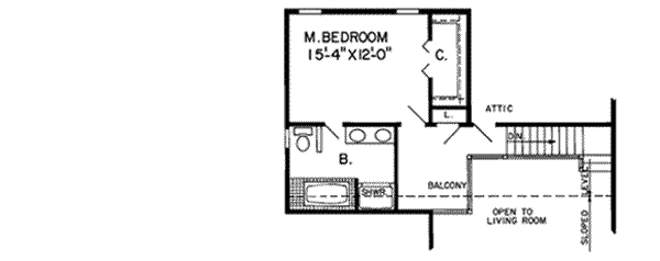 Upper/Second Floor Plan: 46-274