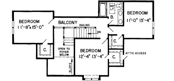 Upper/Second Floor Plan: 46-281