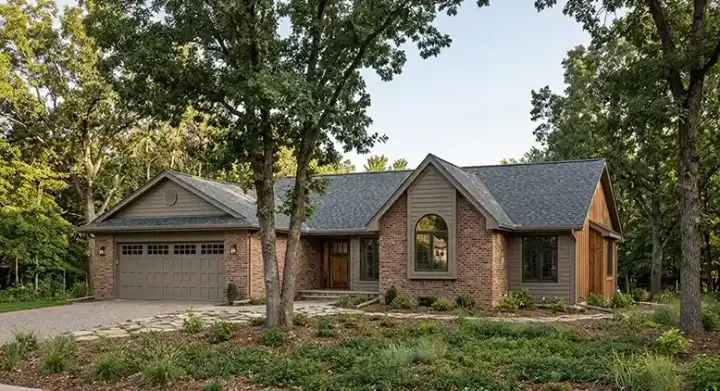 Traditional house plans 46-282 - front exterior, 1,693 sq ft, 3 bed, 2 bath house plans | Monster House Plans