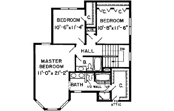 Upper/Second Floor Plan: 46-283