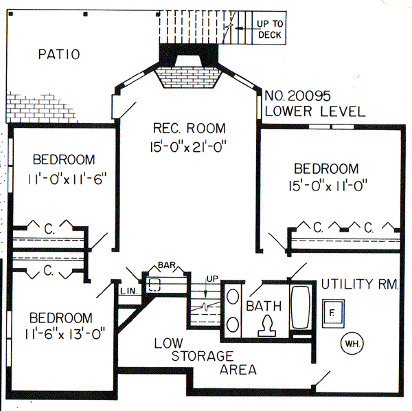 Lower Floor Plan: 46-285