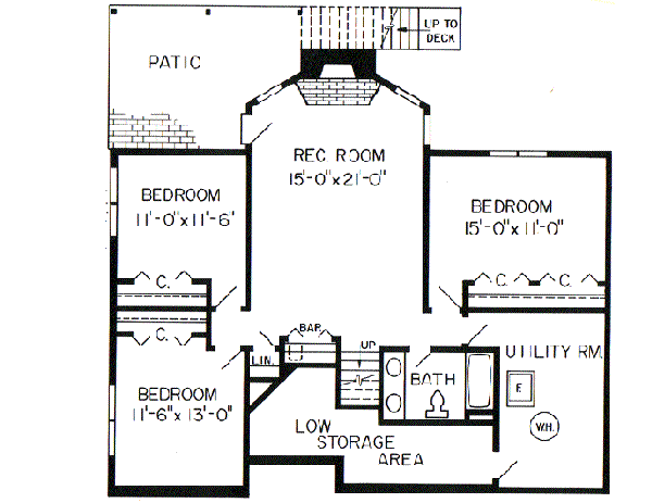 Upper/Second Floor Plan: 46-285