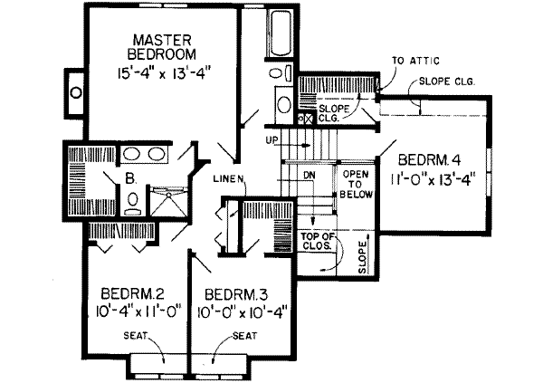 Upper/Second Floor Plan: 46-292