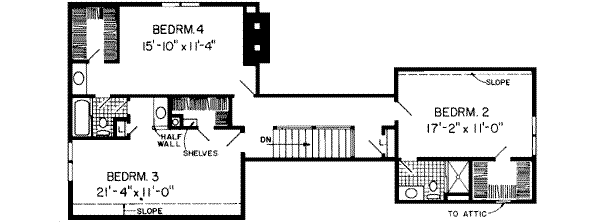 Upper/Second Floor Plan: 46-293
