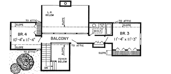 Upper/Second Floor Plan: 46-295