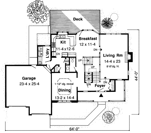 Main Floor Plan: 46-296