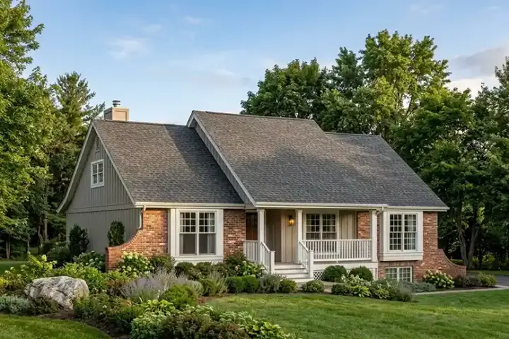 Country house plans 46-297 - front exterior, 1,795 sq ft, 3 bed, 2 bath house plans | Monster House Plans