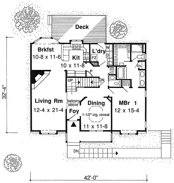 Main Floor Plan: 46-297