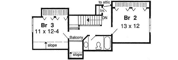 Upper/Second Floor Plan: 46-297