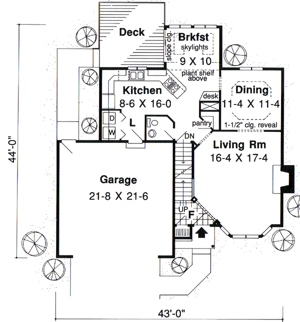 Main Floor Plan: 46-298