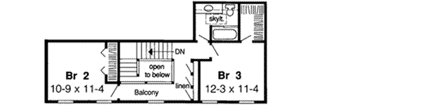 Upper/Second Floor Plan: 46-301