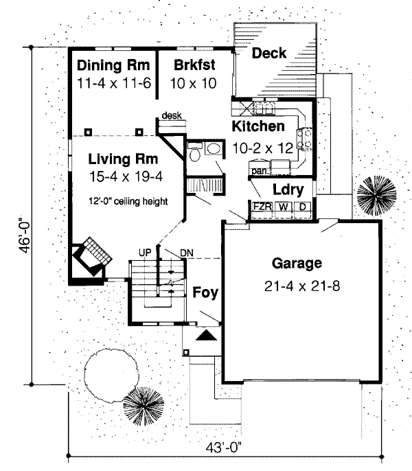 Main Floor Plan: 46-304