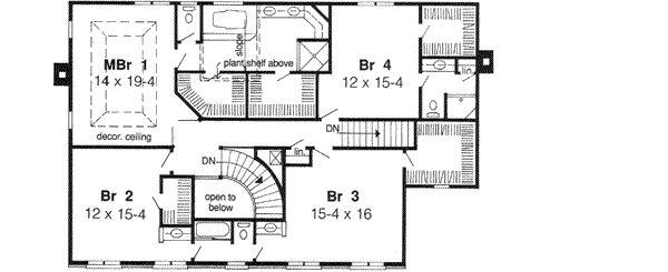 Upper/Second Floor Plan: 46-310