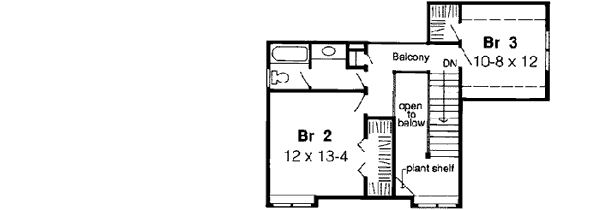 Upper/Second Floor Plan: 46-314