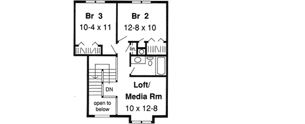 Upper/Second Floor Plan: 46-315