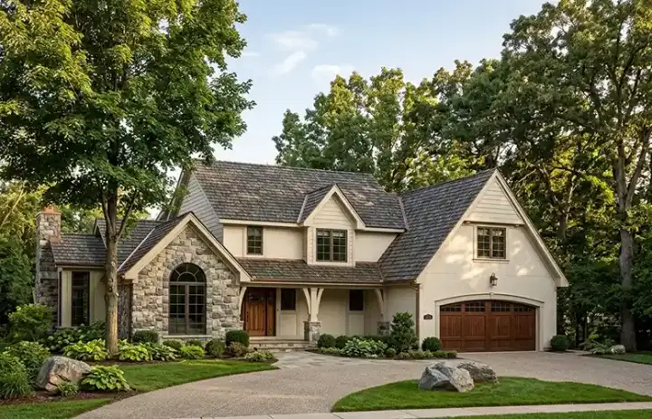 Traditional house plans 46-317 - front exterior, 2,262 sq ft, 3 bed, 2 bath house plans | Monster House Plans