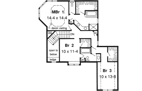 Upper/Second Floor Plan: 46-317