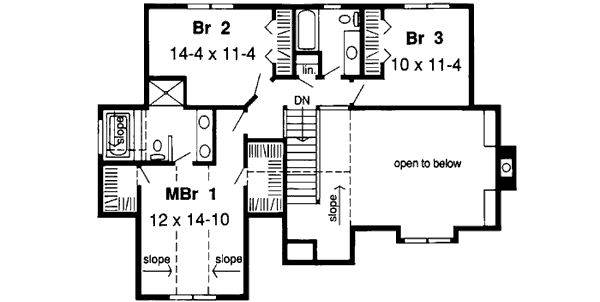 Upper/Second Floor Plan: 46-319
