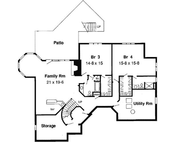 Lower Floor Plan: 46-320