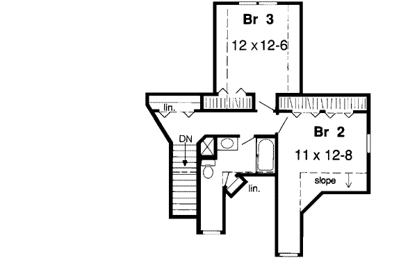 Upper/Second Floor Plan: 46-321