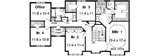 Upper/Second Floor Plan: 46-324